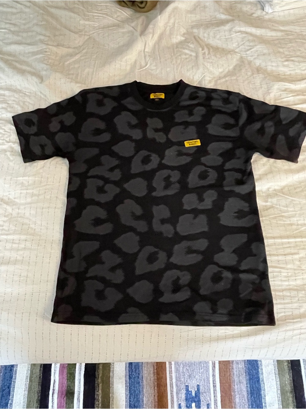 Chinatown Market Vintage Black Leopard Print T-Shirt Large Streetwear Deadstock